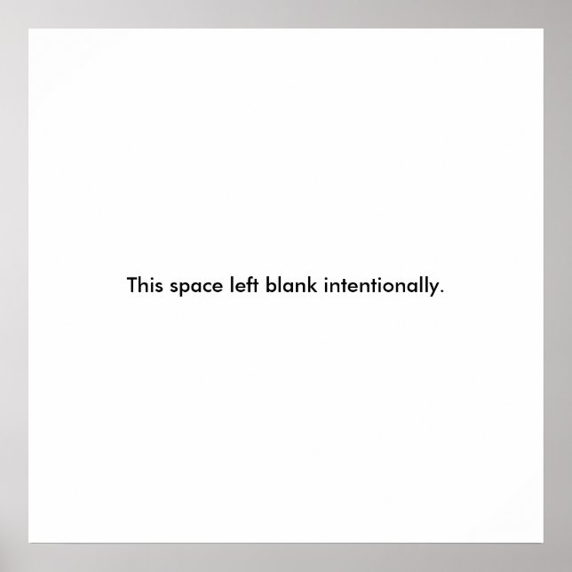 Blank poster (Front)