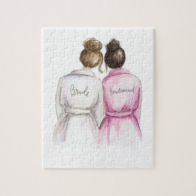 BLANK Puzzle Brunette Bun Bride Brunette Bun Bm (Vertical)