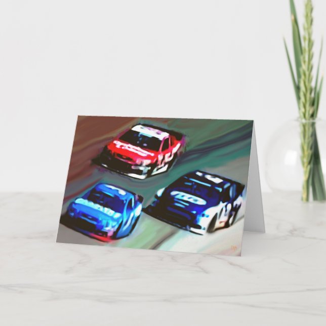 Blank "Race Day" Greeting Cards (Front)