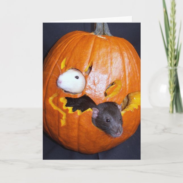 Blank Rattie Halloween Card (Front)