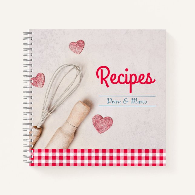 Blank Recipe Book For Couples (Front)