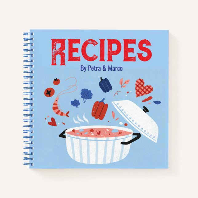 Blank Recipe Book For Couples (Front)