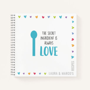 Blank Recipe Book for Couples