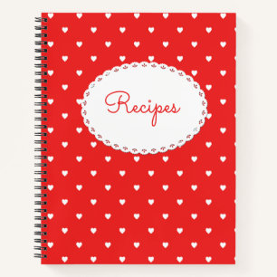 Blank Recipe Cook Book To Write In