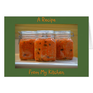 Blank Recipe Note Card