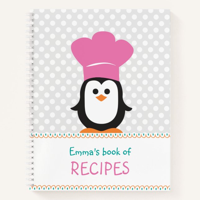 Blank recipe notebook for kids (Front)