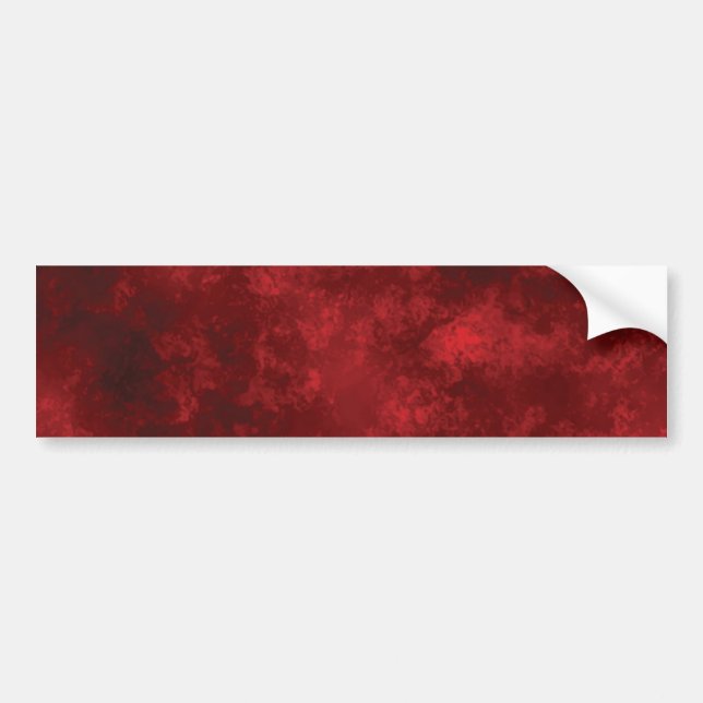 BLANK RED CREATE YOUR OWN BUMPER STICKER (Front)