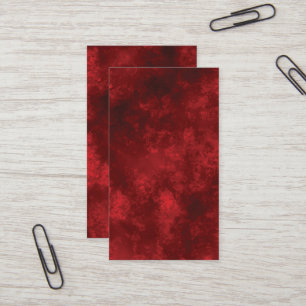 BLANK RED CREATE YOUR OWN BUSINESS CARD