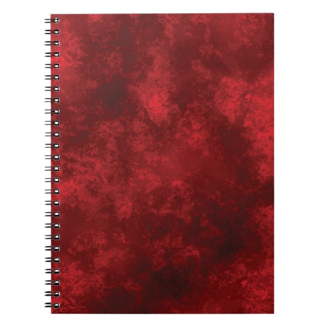 BLANK RED CREATE YOUR OWN NOTEBOOK JOURNAL (Front)