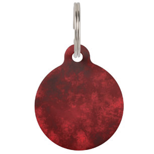 BLANK RED CREATE YOUR OWN PET ID TAG