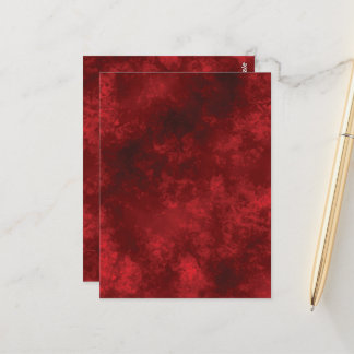 BLANK RED CREATE YOUR OWN POST CARD