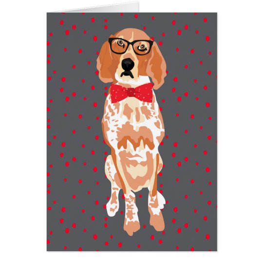 Blank Red tick Coonhound Card