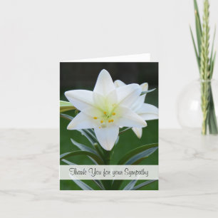 Blank Religious Sympathy Thank You Note Card