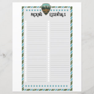 Blank Road Trip Packing Essentials List