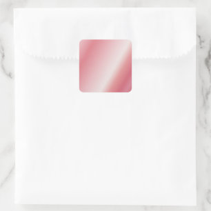 Blank Rose Gold Template Custom Text Name Logo Square Sticker