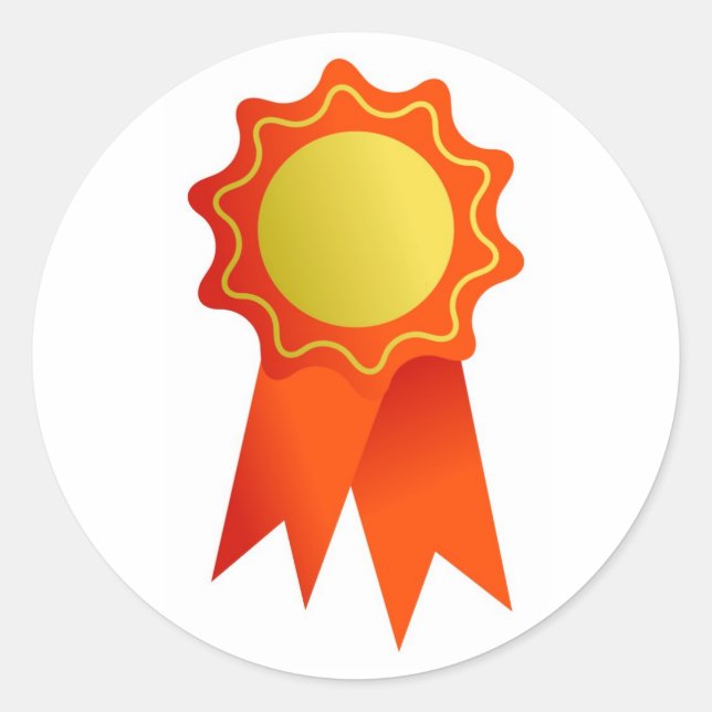 Blank Rosette Classic Round Sticker (Front)