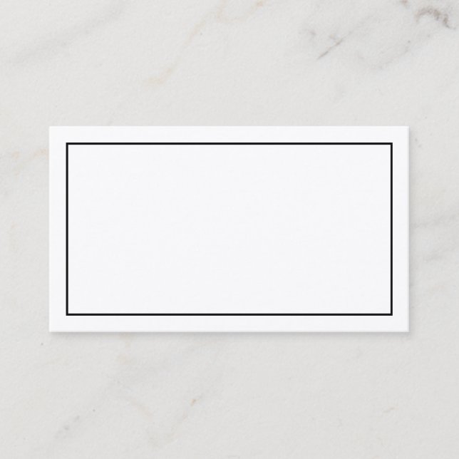 Blank Rustic Kraft Paper Wedding Place Card (Front)