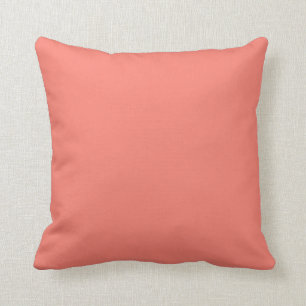 Blank Salmon Solid Colour Background Cushion