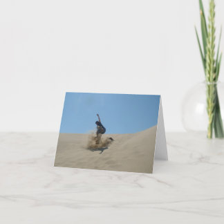 Blank Sand Surfing Greeting Cards