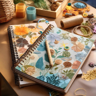 Blank scrapbook notebook