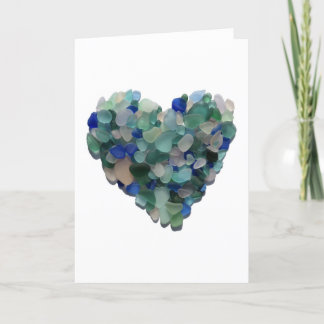 Blank Sea Glass Greeting Card
