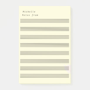 Blank Sheet Music 8 Staves Post-it Notes