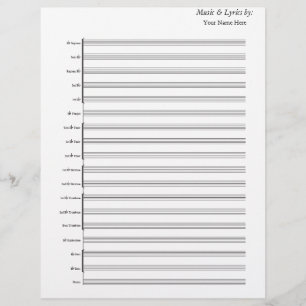 Blank Sheet Music Brass Band
