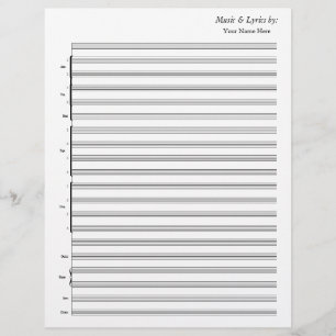 Blank Sheet Music Jazz Band