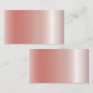 Blank Shinny Rose Gold Texture Business Card