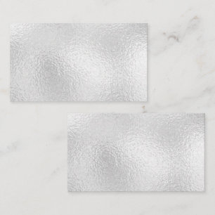 Blank Shinny Silver Business Card