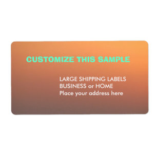 Blank Shipping Label