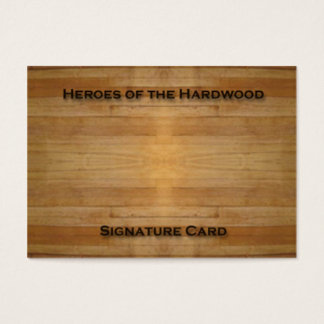 Blank Signature Card for basketball autographs!