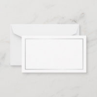 Blank Silver and White Wedding Advice and Wishes