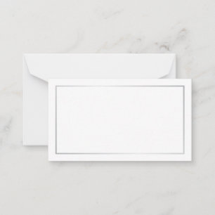 Blank Silver and White Wedding Advice and Wishes