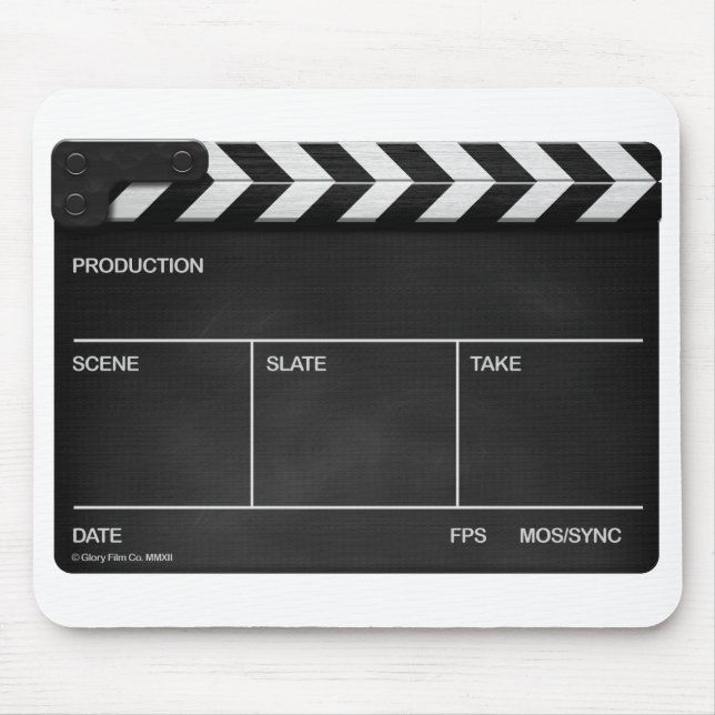 BLANK SLATE / CLAPPERBOARD DESIGN Mouse mat (Front)
