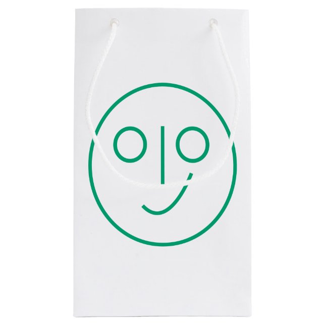 Blank Smile Face Gift Bag (Back)