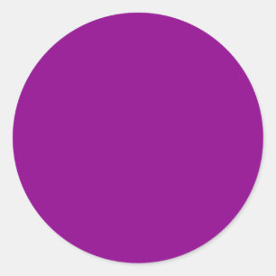 Blank Solid Colour Dark Magenta Classic Round Sticker