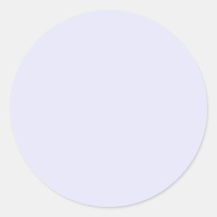 Blank Solid Colour Lavender Mist Classic Round Sticker