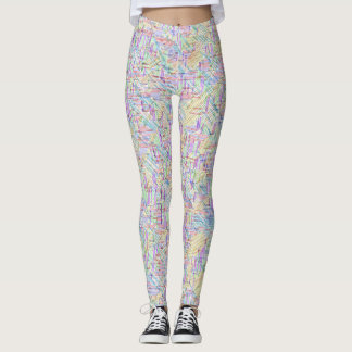 Blank Solved Word Search Puzzle Leggings