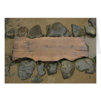 Blank Stone Steps card