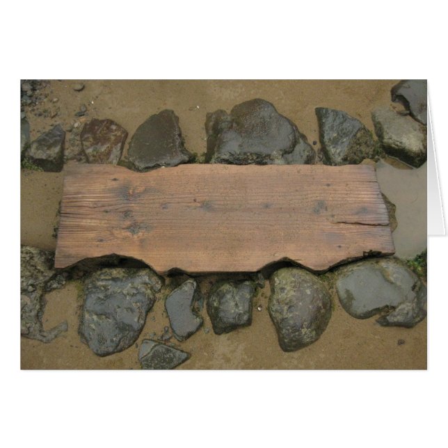 Blank Stone Steps card (Front Horizontal)