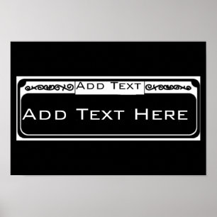 Blank Street Sign, Templet  French Quarter Poster