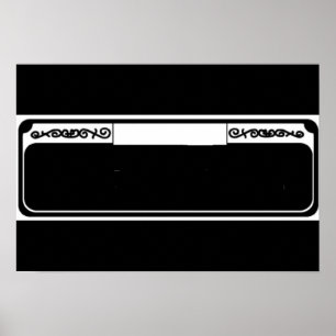 Blank Street Sign, Templet  French Quarter Poster