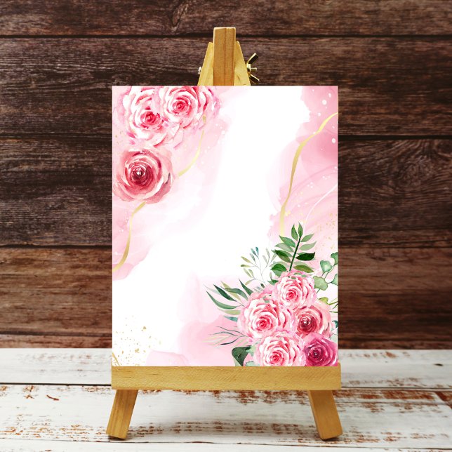 Blank stylish magenta pink rose background poster (Creator Uploaded)