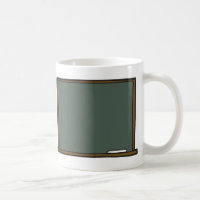 Blank Teacher's Chalk Board Mug