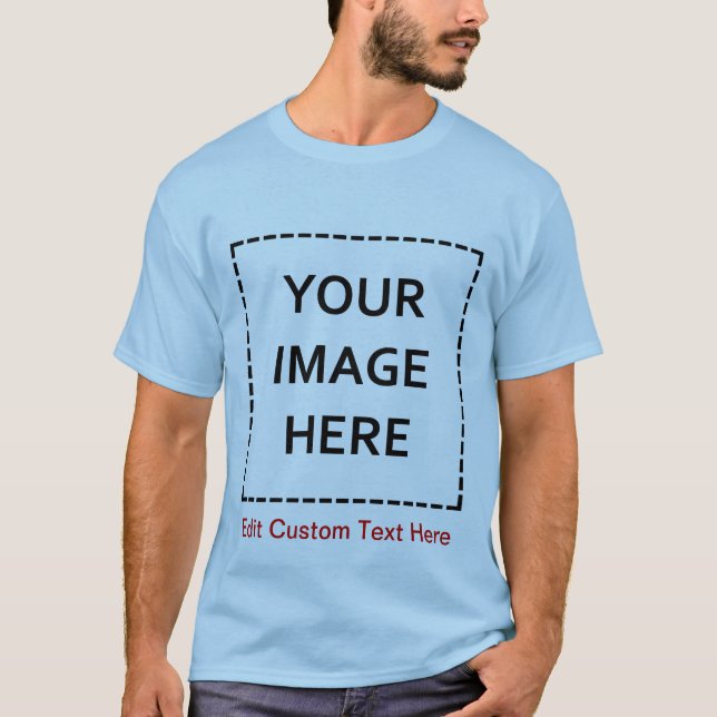 Blank Template Create Your Own T-Shirt (Front)