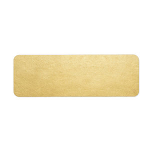 Blank Template Gold Faux Foil Address Mailing