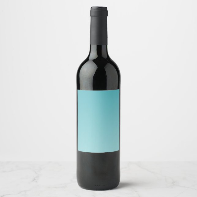 Blank Template Modern Add Your Own Text Ombre Wine Label (Front)
