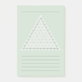 Blank Ternary Plot- Science Note Post-Its