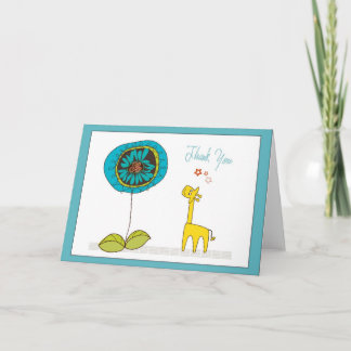 blank thank you card